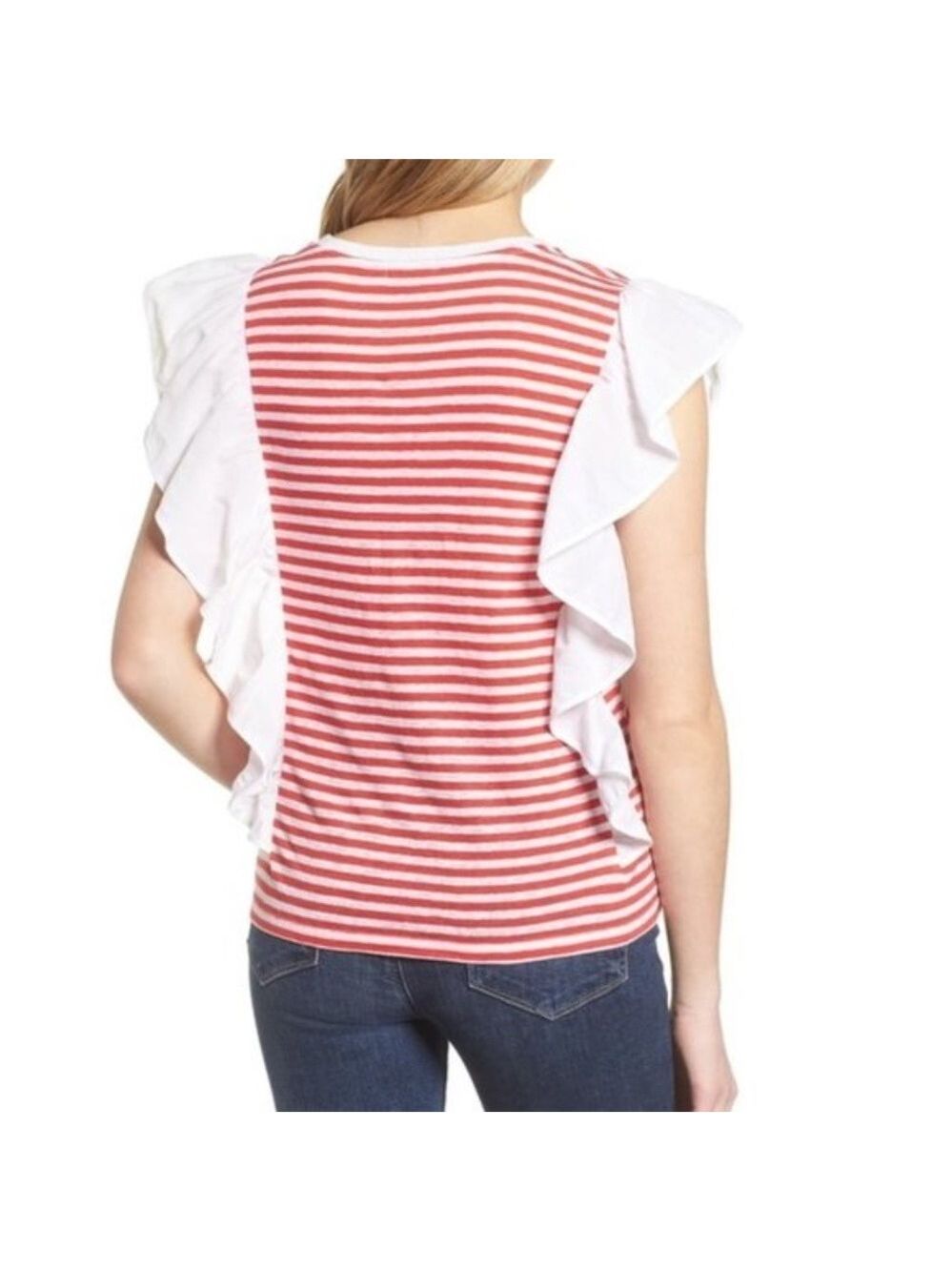 Chelsea28 Ruffle Linen Tee - Picture 5 of 5